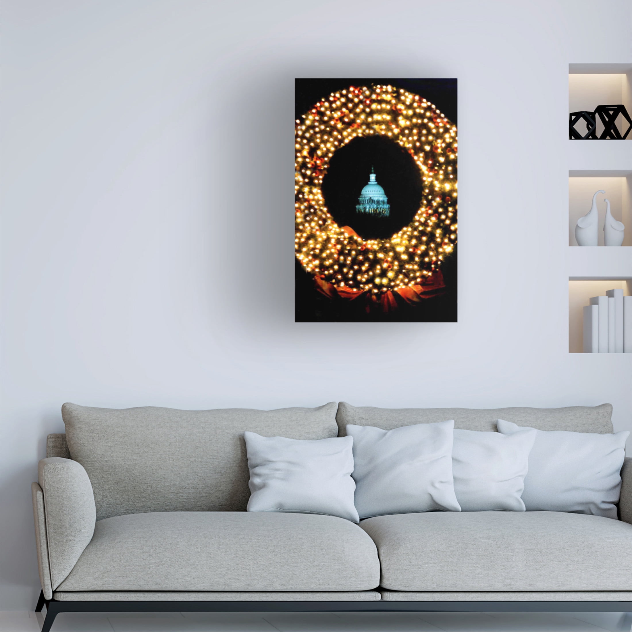 Canvas Wall Art - DANE 'Washington DC 4' Wall Art for Living Room, Bedroom, or Office Décor by Trademark Fine Art - 22 x 32 Inches