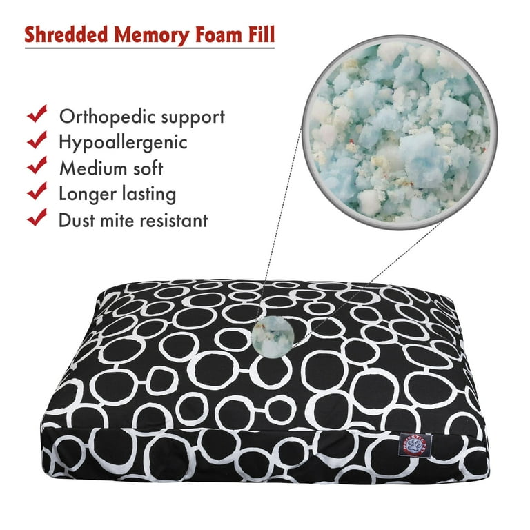 Dogbed4less Shredded Memory Foam Fill Refill for Pillows, Bean Bag, Dog Pet Beds, Cushions, Size: 5 lbs, Gray