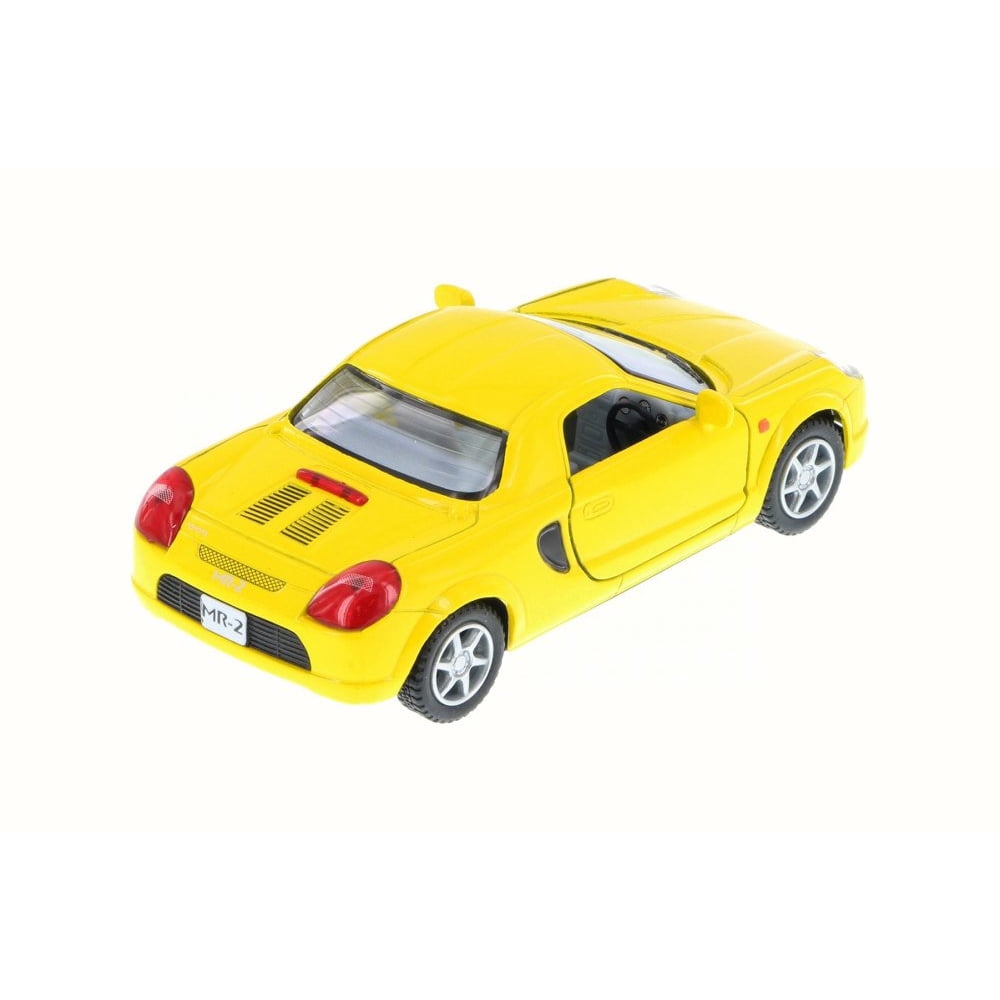 Toyota MR2, Yellow Kinsmart 5026D 1/32 Scale Diecast Model Toy Car