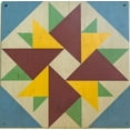 thumbnail image 6 of Zylina Garden & Coop Art - Blue Fire Double Astor Quilt, 6 of 6