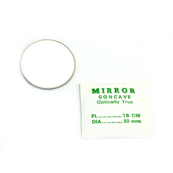 Eisco Labs Concave Mirror - Glass, dia 50mm, Focal length 150mm