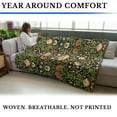 thumbnail image 4 of Pure Country Weavers William Morris Lodden Tole Blanket - Arts & Crafts - Tapestry Throw Woven from Cotton - Made in the USA (72x54), 4 of 8