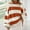 Orange, variant on Baqcunre Womens Striped Knit Loose Sweater Crew Neck Long Sleeved Striped Sweater with Flared Sleeves, 1PC Sweater Blue L
