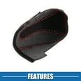 thumbnail image 7 of Car Gear Shifting Knob Cover Automatic Transmission for Subaru Crosstrek 2018-2023 Black Red Stitches, 7 of 7