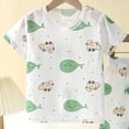 thumbnail image 4 of Gubotare Summer Pjs for Boys Unisex Babies' Snug-Fit Cotton Footed Pajamas 3T 4T (Green,3-4 Years), 4 of 5