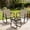 Brown with armrests, variant on TINKLE WELL 3-Piece Outdoor Rocking Bistro Set – Textilene Rocking Chairs with Wooden Armrests and Glass-Top Table for Porch, Lawn, Balcony, Brown