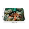 thumbnail image 2 of Red Knobbed Sea Star Area Doormat, Starfish Doormat, Green And Orange Area Doormat, Underwater Sea Star Doormat, Home Decor, Welcome Mat,Indoor Doormat,Front Back Door Mat 16”x24”, 2 of 7