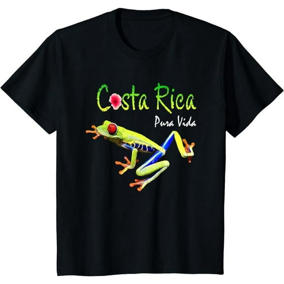 Costa Rica Pure View Travel Souvenir Vacation Frog Nature T-Shirt