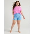 thumbnail image 2 of Joyspun Women's Woven Pajama Boxer Shorts, Sizes XS to 3X, 2 of 6