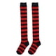 thumbnail image 3 of EeaseMX 1 par de medias sexys de cosplay a rayas por encima de la rodilla, calcetines largos para mujeres y niñas (negro y rojo), 3 of 7