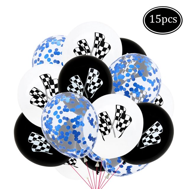 1 Juego de manteles blancos y negros de 180x108cm, vajilla desechable para Fiesta Temática de coches de carreras, bandera a cuadros, suministros de fiesta de cumpleaños para niños