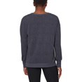 thumbnail image 4 of Mondetta Women's Cozy Printed Sweatshirt (India Ink, XS), 4 of 4