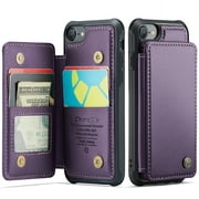 Case for iPhone SE 3 Wallet 2022, iPhone 8 Wallet, iPhone SE Wallet 2020, iPhone 7 Flip Case, PU Leather Kickstand Card Holder Protective Cover for iPhone 7/8/iPhone SE 2nd 3rd Gen