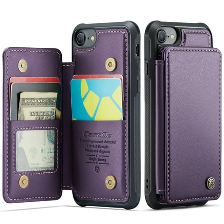 Case for iPhone SE 3 Wallet 2022, iPhone 8 Wallet, iPhone SE Wallet 2020, iPhone 7 Flip Case, PU Leather Kickstand Card Holder Protective Cover for iPhone 7/8/iPhone SE 2nd 3rd Gen