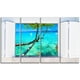 Ouvrir la Fenêtre à Magnifique Bord de Mer - Toile de Paysage Marin Moderne – image 2 sur 3