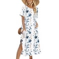 thumbnail image 1 of Ovzne Robes pour Femmes 2025 Robe pour Femme Robe Unie Ample Décontractée Mode Manches Longues Robe à Col Manches Longues Robe de Printemps Manches Longues Imprimée Liquidation, 1 of 6