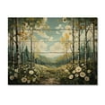 thumbnail image 3 of Designart "Silent Woods Birch Woods IV" Tree Birch Print on Natural Pine Wood, 3 of 5