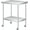 Double Layer With Wheels, variant on GloryStar Stainless Steel Table, Heavy Duty Worktable with Adjustable Undershelf, 2 Tier Metal Prep Table for Commercial Kitchen, Restaurant, Garages