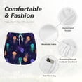 thumbnail image 6 of Lsque Sea Jellyfish Printed Women's Running Shorts with Liner Pockets,Elastic Quick Dry Workout Athletic Gym Yoga Shorts,Womens High Waist Shorts-Small, 6 of 9