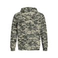 thumbnail image 7 of Domzest Mens Camo Hoodies Heavyweight Oversized Fleece Hooded Sweatshirt Fall Winter Casual Athleisure Pullover With Kangaroo Pocket Dark Gray XL, 7 of 7