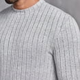 thumbnail image 5 of Dpytoraw Men Casual Fashion Trend Solid Color Round Neck Pullover Long Sleeve T Shirt, 5 of 5