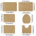 thumbnail image 3 of PPgejGEK Foam Bath Mat 6 Set Whole Room Bathroom Rugs for 6 Pcs Toilet Mats Universal Soft Comfortable Water Absorption Non Slip Thick Machine Washable Easy Dry Today Discount, 3 of 7