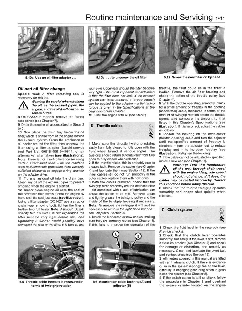 Suzuki GSF650/1250 Bandit & GSX650/1250F (07-14) Haynes Repair Manual ^