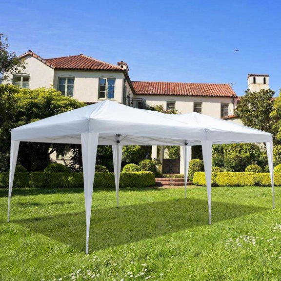 Ktaxon 10'x 20' Pop Up Wedding Party Tent Foldable Gazebo Beach Canopy with Bag