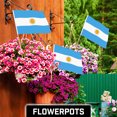 thumbnail image 3 of G128 12 Pack Handheld Argentina Argentinian Stick Flags | 12x18 In | Printed 150D Polyester, Country Flag, Solid Wooden Stick, Spear Gold Tip, 3 of 10