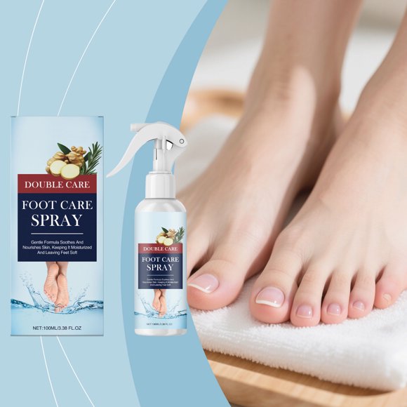 Spray exfoliante para pies, hidratante, reparador, suave, no irritante, 100 ml de agua esencial.