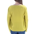 thumbnail image 2 of Rachel Roy Womens Tie Front Knit Blouse, Yellow, X-Large, 2 of 2