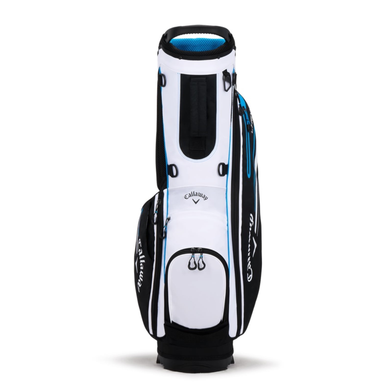 Callaway Chev Stand Golf Bag, Nylon White Black Fire Callaway Chev Stand Golf Bag, Nylon White Black Fire