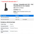 thumbnail image 2 of Oil Pump - Compatible with 1953 - 1954 Chevy Bel Air 3.8L 6-Cylinder, 2 of 2