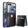 thumbnail image 6 of Card Slot Phone Leather Case for Motorola Razr 60 50 Ultra  Shell And Film Integrated Protective Cover, 6 of 9