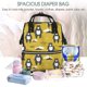 thumbnail image 5 of Disketp Cartoon Bear Yellow Mochila de Pañales de Gran Capacidad con Múltiples Bolsillos, Mochila de Viaje Multifuncional para Bebé, Unisex, Moderna y Resistente, 5 of 6