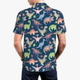 thumbnail image 6 of Wukai Dinosaur Men’s Polo Shirts,Quick-Dry Athletic Shirt,Classic Fit Shirts-X-Large, 6 of 8