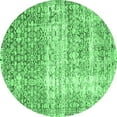 thumbnail image 1 of Ahgly Company Indoor Round Persian Emerald Green Traditional Area Rugs, 4' Round, 1 of 4
