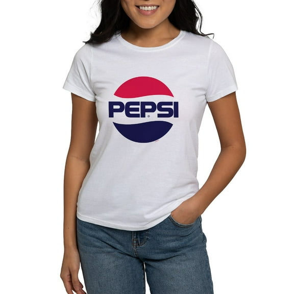 CafePress - Pepsi 90S Logo Women's Classic White T Shirt - Women's Classic T-Shirt