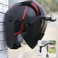 thumbnail image 6 of Callipe Wall Mount Motorcycle Helmet Holder with Screws Heavy Duty Motorbike Bicycle Sports Baseball Rugby Football Helmet Display Rack Hanger, 6 of 7