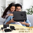 thumbnail image 5 of 10 Birthday Gifts Baskets For Men Get Well Soon Beard Care Set Him With Bathrobe  Wallet Makeup Bag Belt Bracelet Comb & Brush Dad Boyfriend Husband(black), 5 of 5