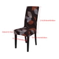 thumbnail image 4 of Unique Bargains Elastic Washable Dining Chair Cover Coffee, 4 of 8
