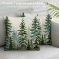thumbnail image 3 of Nawypu Evergreen Pillow Covers Birch Tree Forest Decorative Nature Mountain Scenery Pillow Protector Closure for Home Bedroom Decor Simple Christmas Holiday Cushion Case, 3 of 5
