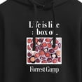 thumbnail image 3 of Forrest Gump - Life Is Like A Box Of Chocolates - Juniors Cropped Pullover Hoodie, 3 of 5