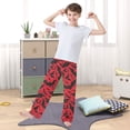 thumbnail image 5 of Red Bats Halloween Pajama Pants Soft Lightweight Lounge Pants Bottoms Sleep Pants Warm Comfy, 5 of 9