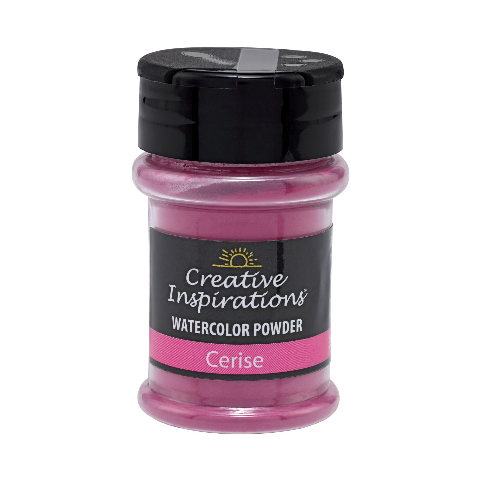 Creative Inspirations Powder Watercolor Paint 3 Pack - 38g Shaker Bottle, Cerise - Dye-Based Water-Soluble Crystalline Pigments - Non-Toxic, Perfect for Abstract and Spontaneous Effects