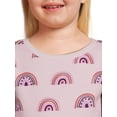 thumbnail image 4 of Garanimals Toddler Girl Long Sleeve Print Fleece Sweatshirt, Sizes 2T-5T, 4 of 6