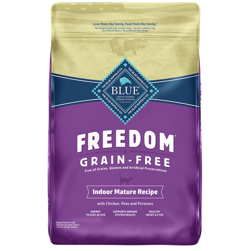 Blue Buffalo Freedom Grain Free Natural Indoor Mature Dry Cat Food