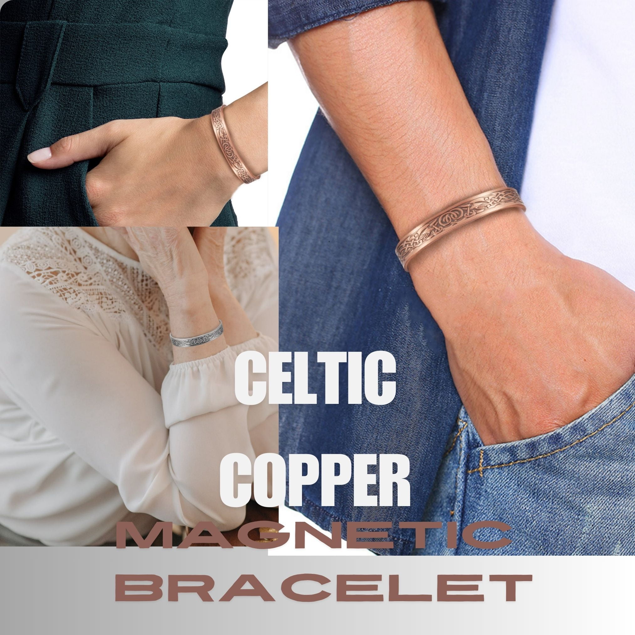 Celtic copper magnetic bracelets outlet