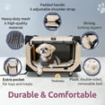 thumbnail image 3 of PetLuv Pull-Along Rolling Cat & Dog Carrier & Travel Crate on Wheels, Detachable, Soft Sided, Locking Zippers, Plush Bed, Privacy Windows, 3 of 10