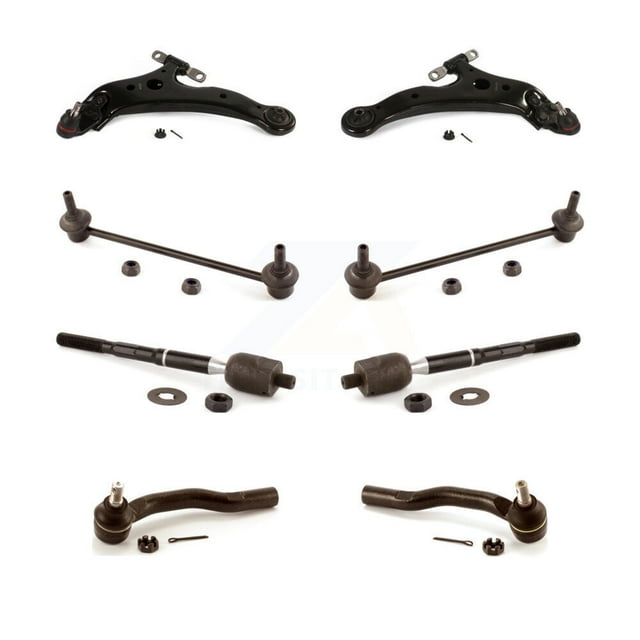 TOR Front Suspension Control Arm and Ball Joint Assembly Steering Tie Rod End Stabilizer Bar Link Kit (8Pc) for Car Toyota Camry Vehicles Manufactured In Japan Left Right (Driver Passenger) KTR-101602